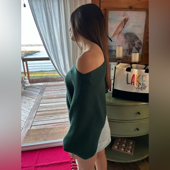 she and sky  sweater Large Green - Picture 3 of 16